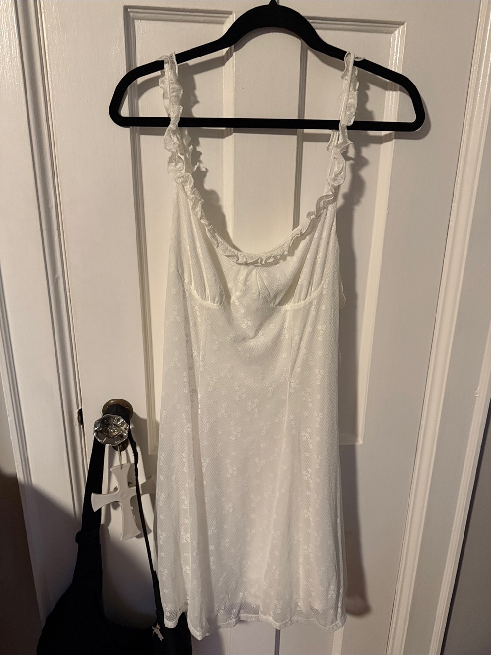 White Lace-Trim Slip